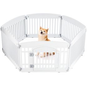 Portable Dog Playpen - Safe Foldable Pet Fence for Indoor/Outdoor Use, Easy to Clean Adjustable, Ideal for Small to Medium Dogs